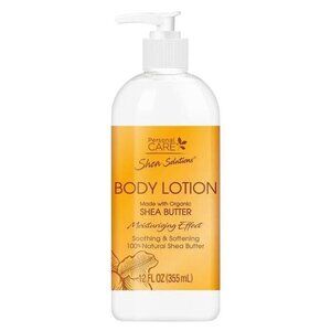 Shea Solutions Natural Shea Butter Body Lotion Soothes & Softens Skin 12‎ oz NEW